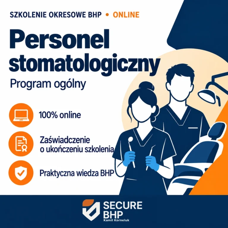 Szkolenie okresowe BHP dla personelu stomatologicznego – program ogólny online — Secure BHP