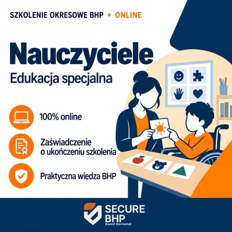 Szkolenie okresowe BHP dla nauczycieli edukacji specjalnej online — Secure BHP