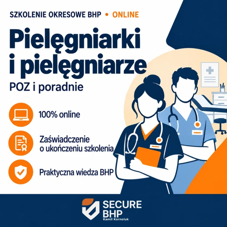 Szkolenie okresowe BHP dla pielęgniarek i pielęgniarzy POZ oraz poradni online — Secure BHP