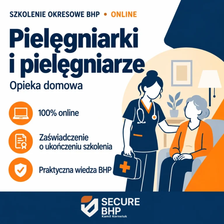 Szkolenie okresowe BHP dla pielęgniarek i pielęgniarzy opieki domowej online — Secure BHP