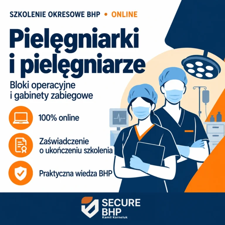 Szkolenie okresowe BHP dla pielęgniarek i pielęgniarzy bloków operacyjnych oraz gabinetów zabiegowych online — Secure BHP