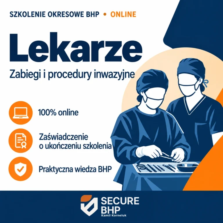 Szkolenie okresowe BHP dla lekarzy wykonujących zabiegi i procedury inwazyjne online — Secure BHP
