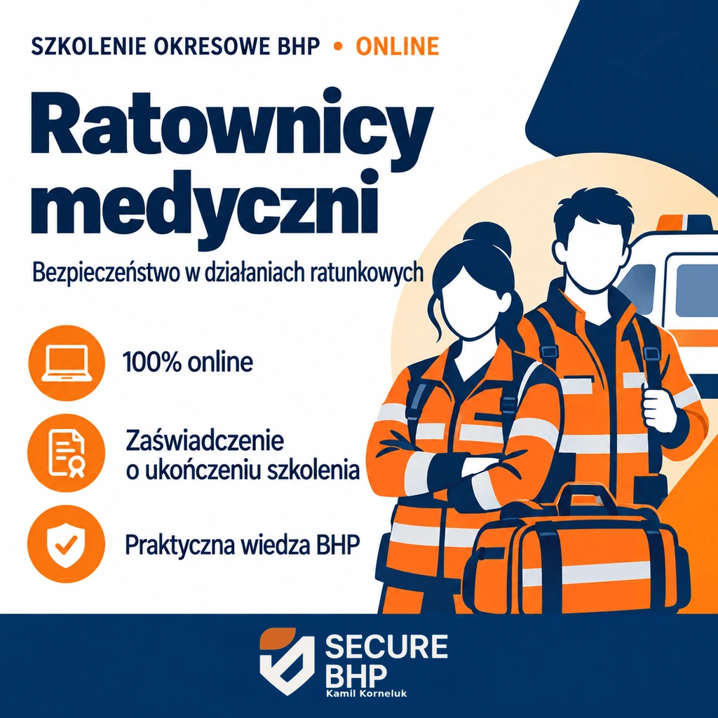 Szkolenie okresowe BHP dla ratowników medycznych online — Secure BHP