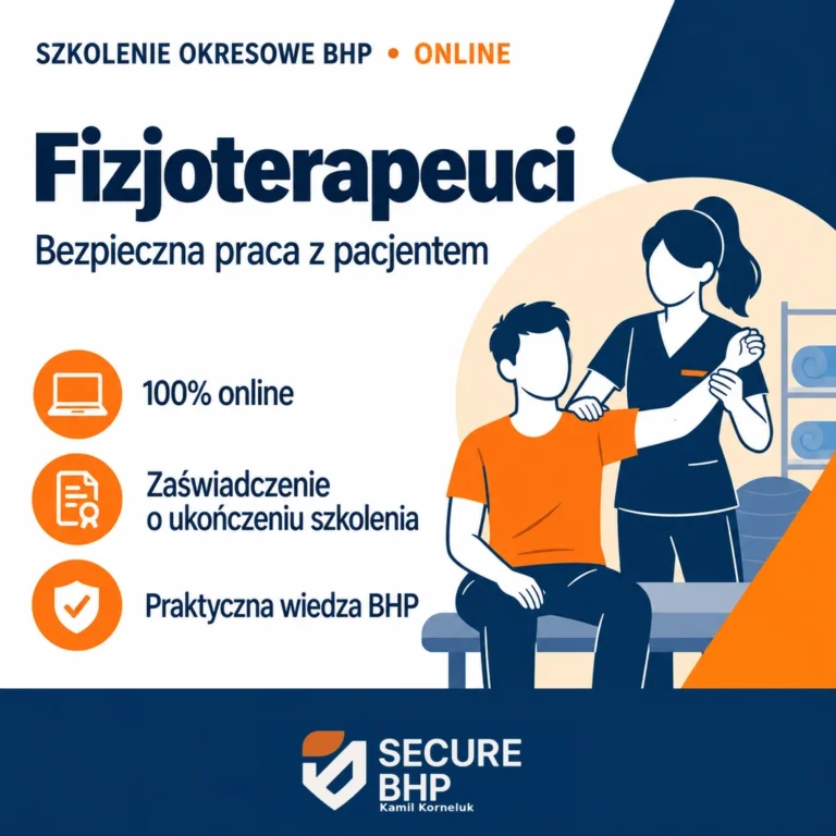 Szkolenie okresowe BHP dla fizjoterapeutów online — Secure BHP