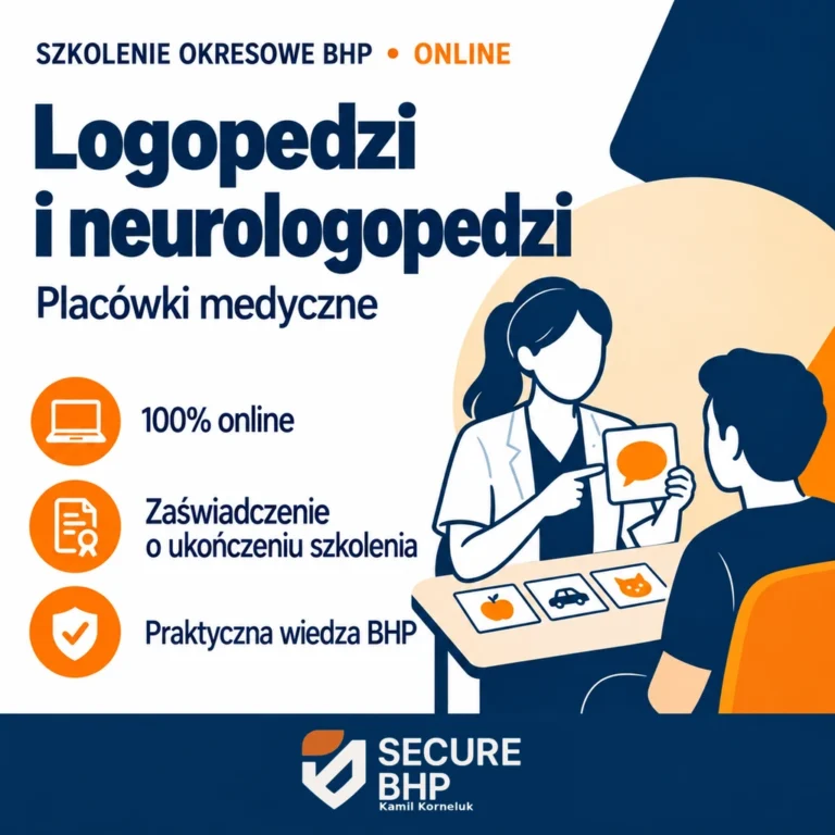 Szkolenie okresowe BHP dla logopedów i neurologopedów w placówkach medycznych online — Secure BHP