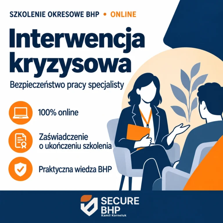 Szkolenie okresowe BHP dla specjalistów interwencji kryzysowej online — Secure BHP