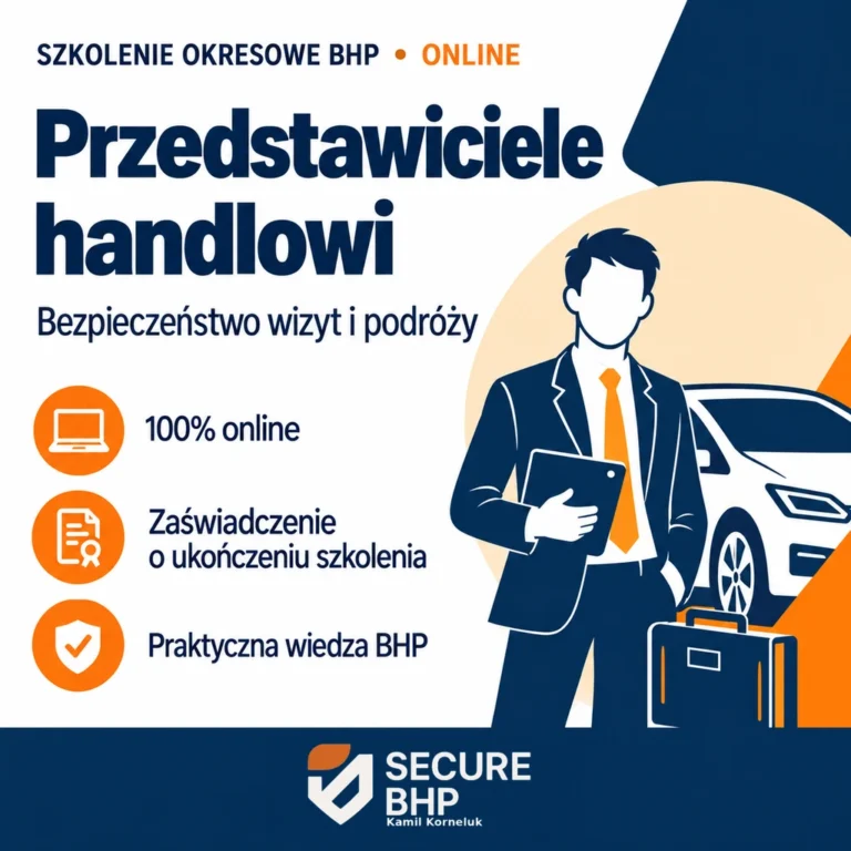 Szkolenie okresowe BHP dla przedstawicieli handlowych online — Secure BHP