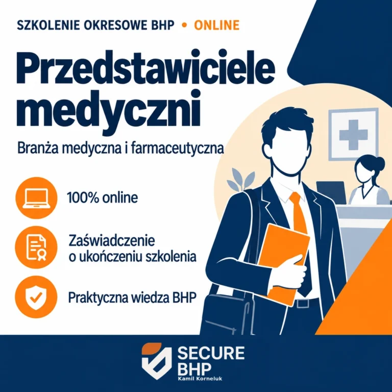 Szkolenie okresowe BHP dla przedstawicieli medycznych i farmaceutycznych online — Secure BHP