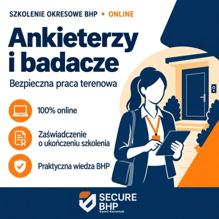 Szkolenie okresowe BHP dla ankieterów i badaczy terenowych online — Secure BHP