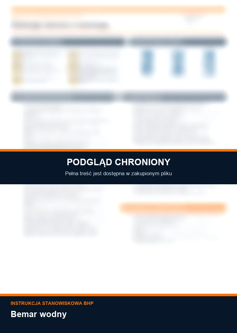 Instrukcja BHP - Bemar wodny - chroniony podgląd instrukcji stanowiskowej