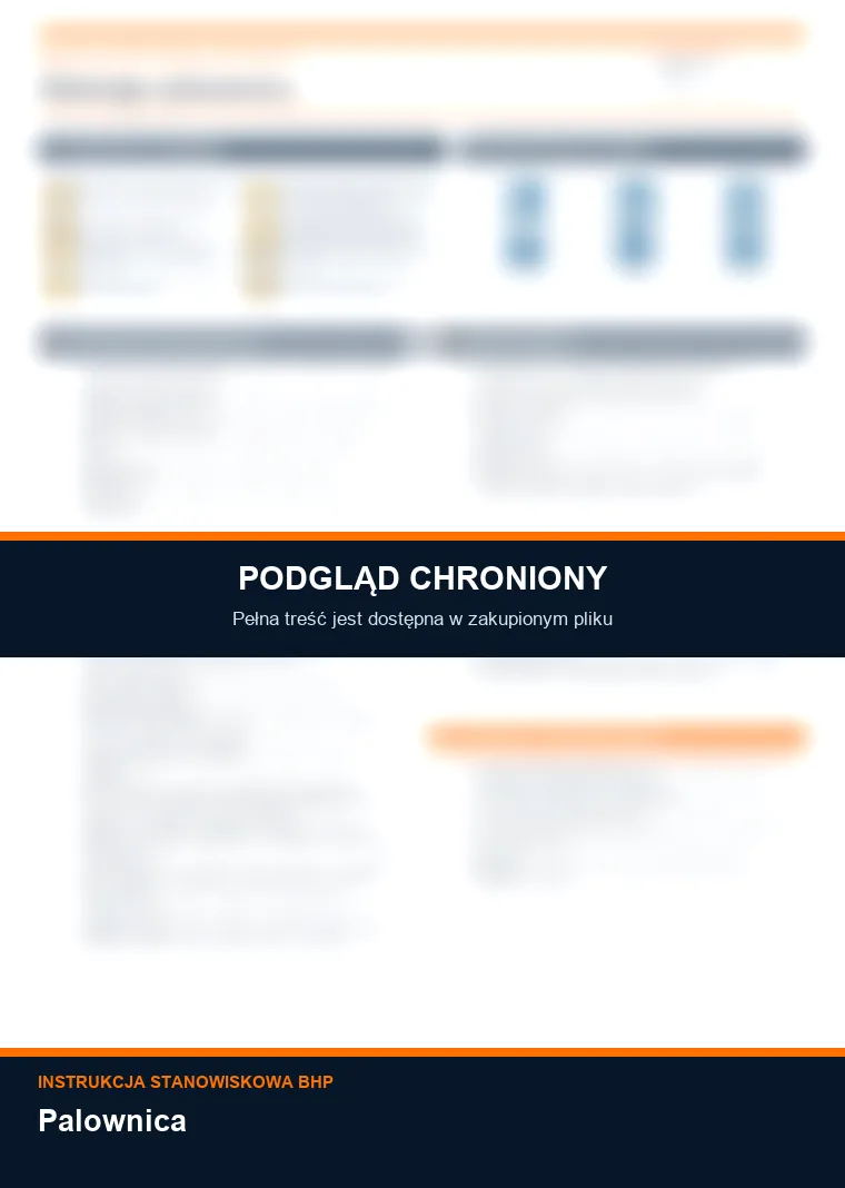 Instrukcja BHP - Palownica - chroniony podgląd instrukcji stanowiskowej