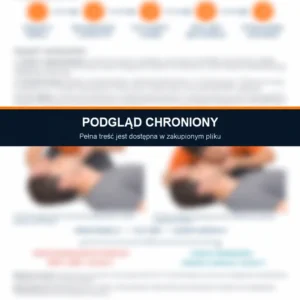 Skrócona instrukcja udzielania pierwszej pomocy — podgląd chroniony dokumentu A4